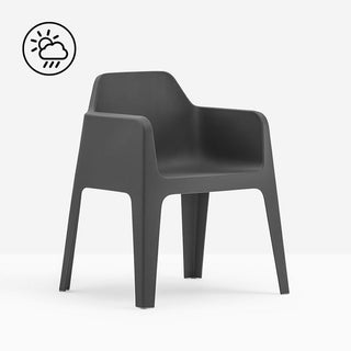 Pedrali Plus 630 garden lounge chair with armrests - Buy now on ShopDecor - Discover the best products by PEDRALI design