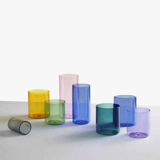 Ichendorf Cilindro Extra Light Colore digestif glass smoke by Marco Sironi - Buy now on ShopDecor - Discover the best products by ICHENDORF design