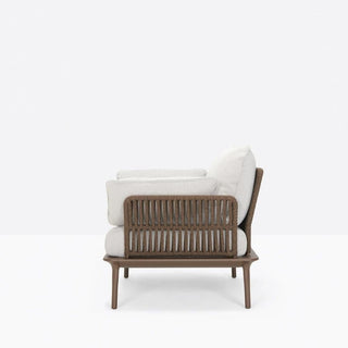 Pedrali Reva Twist armchair with side pillows - Buy now on ShopDecor - Discover the best products by PEDRALI design