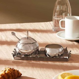 Alessi AM19 Anna Set service for sugar and cream in steel - Buy now on ShopDecor - Discover the best products by ALESSI design