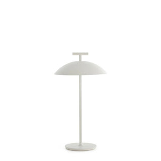 Kartell Mini Geen-A portable table lamp LED battery version for outdoor use Kartell White 03 - Buy now on ShopDecor - Discover the best products by KARTELL design