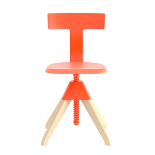 Magis The Wild Bunch Tuffy swivel chair in natural beech Magis Orange 1780C - Buy now on ShopDecor - Discover the best products by MAGIS design
