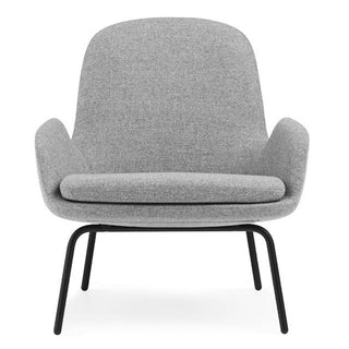 Normann Copenhagen Era lounge chair full upholstery fabric with black steel structure - Buy now on ShopDecor - Discover the best products by NORMANN COPENHAGEN design