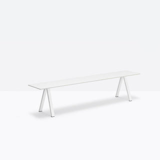 Pedrali Arki Bench modular bench white 199x36 cm. - Buy now on ShopDecor - Discover the best products by PEDRALI design