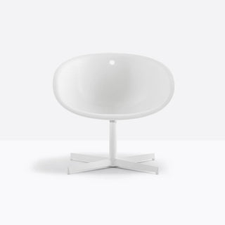 Pedrali Gliss 360 white lounge chair - Buy now on ShopDecor - Discover the best products by PEDRALI design
