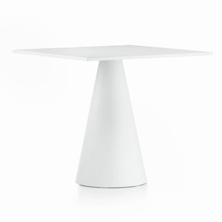 Pedrali Ikon 865 table with white solid laminate top 70x70 cm. - Buy now on ShopDecor - Discover the best products by PEDRALI design