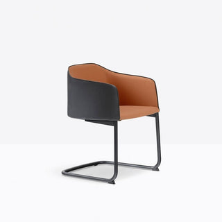 Pedrali Laja 882 cantilever padded armchair in fabric - Buy now on ShopDecor - Discover the best products by PEDRALI design