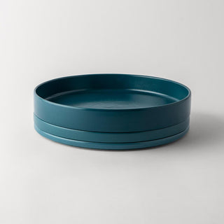 Schönhuber Franchi Lunch Layers dessert plate petrol - Buy now on ShopDecor - Discover the best products by SCHÖNHUBER FRANCHI design