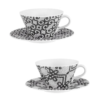 Vista Alegre Calçada Portuguesa set 2 tea cups & saucers - Buy now on ShopDecor - Discover the best products by VISTA ALEGRE design